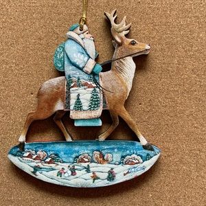G. DeBrekht Santa on reindeer